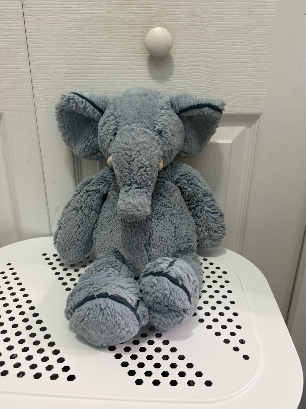 Jellycat Blue Piper Elephant Plush – Rare Retired Design